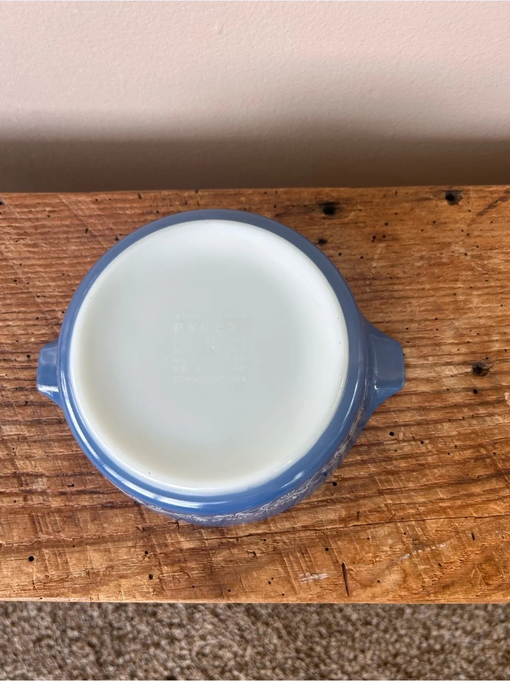 Vintage Pyrex USA “Colonial Blue Mist” Casserole Dish 500ml #26